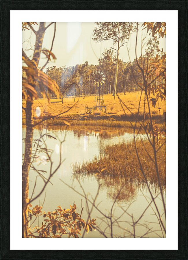 Country Golden Picture Frame print