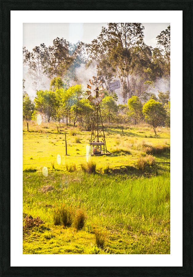Mill And Smoke Picture Frame print