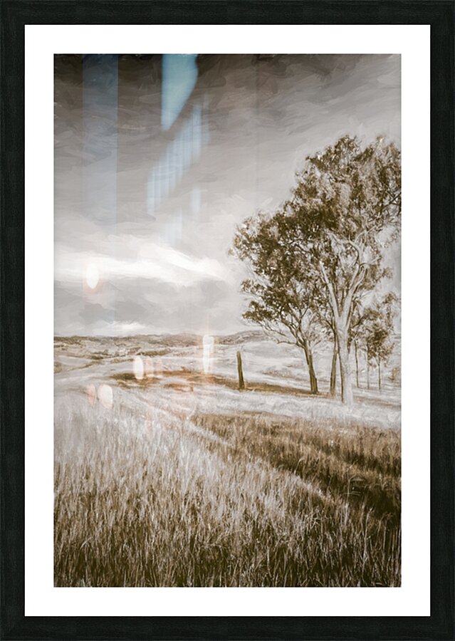 Hilltop Views Picture Frame print