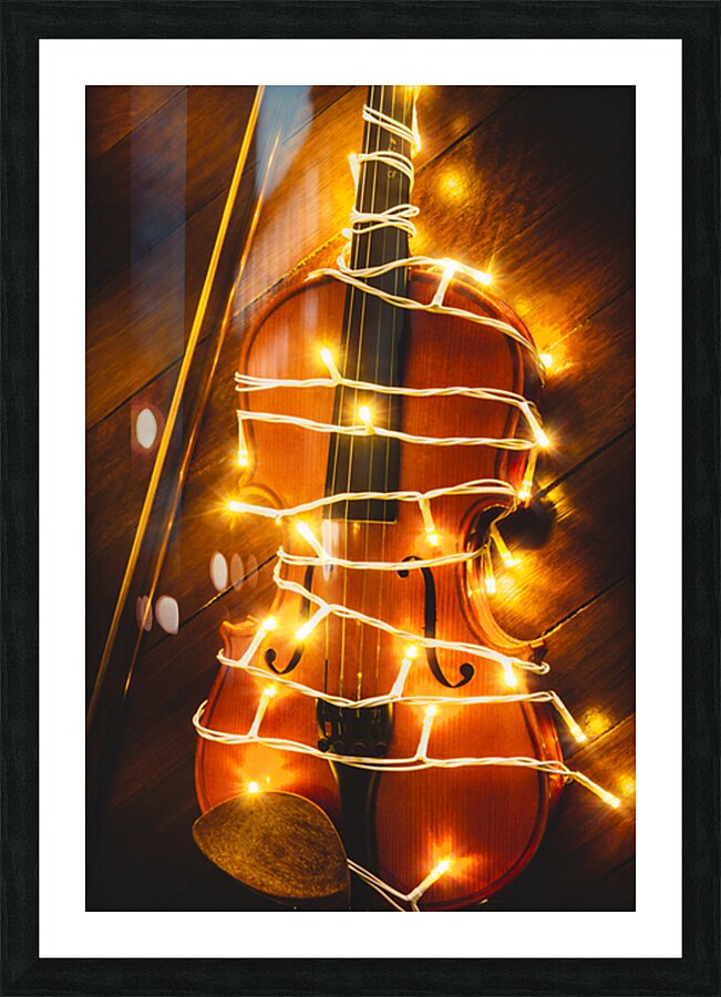 Playing Fiddle Picture Frame print