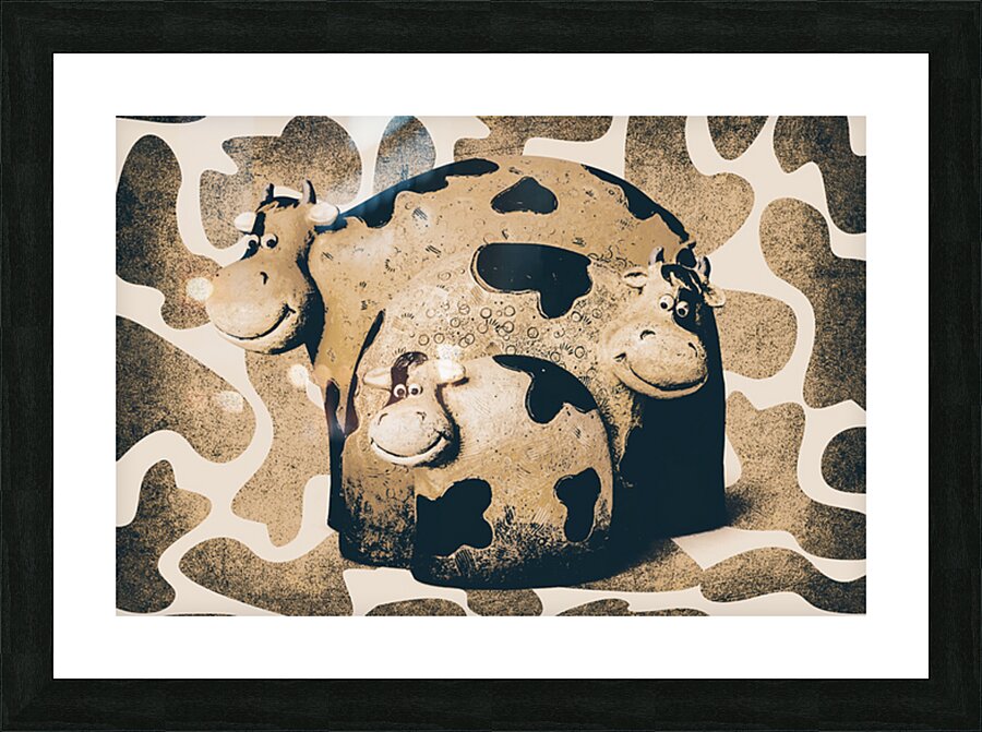 Farming Spots And Blots Picture Frame print