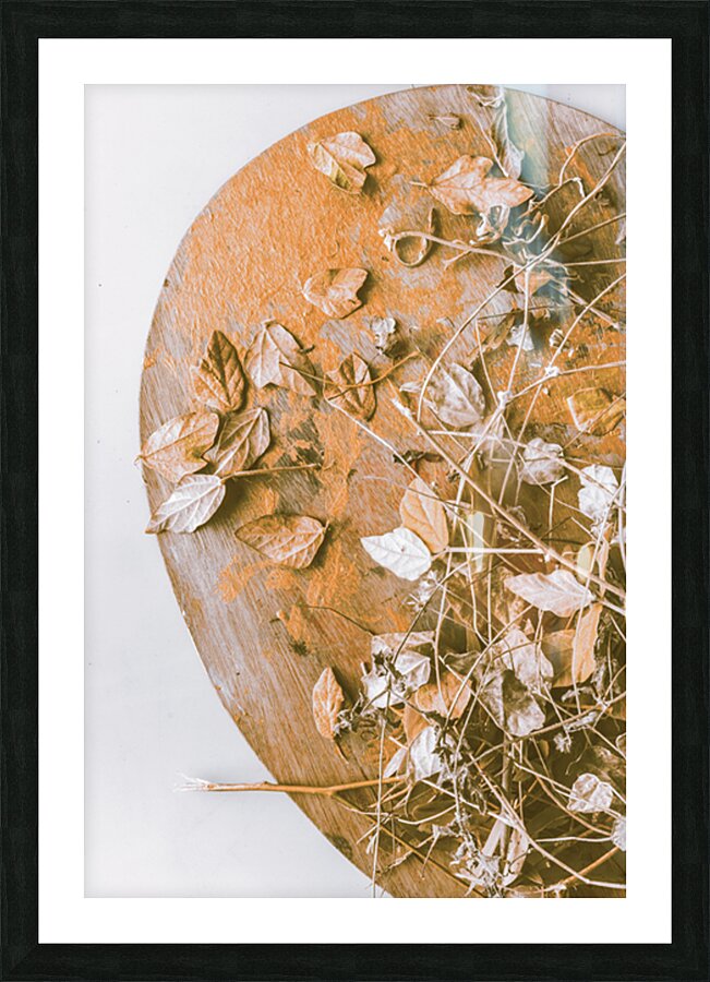 Falls Gold Picture Frame print