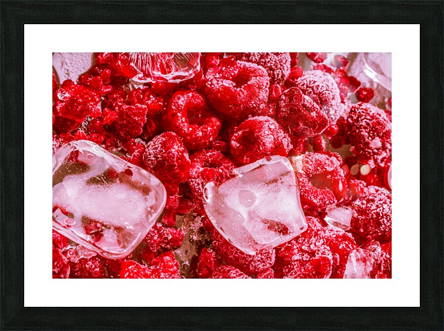 Raspberry Refreshment Picture Frame print