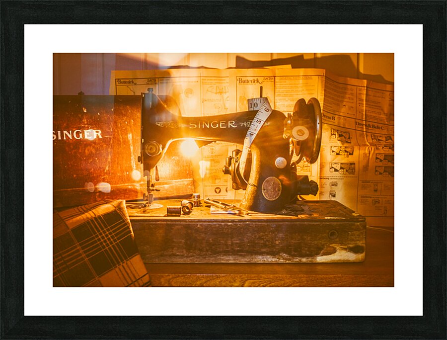 Old Stitch Industry Picture Frame print