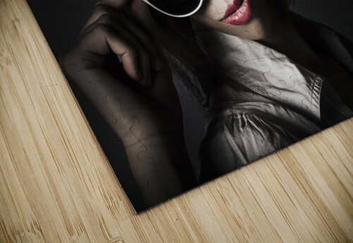 Face of dark retro fashion. Female pin-up beauty Jorgo puzzle