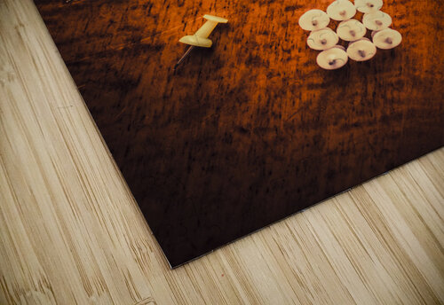 Pushpins arranged in light bulb icon Jorgo puzzle