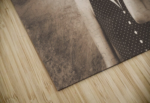 Retro pinup poster girl holding baseball in glove Jorgo puzzle