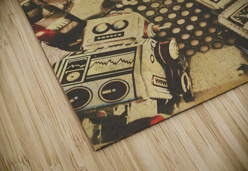 Vintage robot charging zone Jorgo puzzle