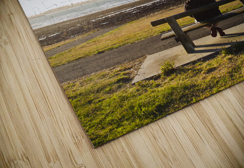 Male tourist enjoying ocean landscape sunset Jorgo puzzle