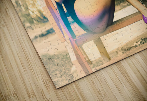 Eighties pinup woman drinking pop art soda Jorgo puzzle