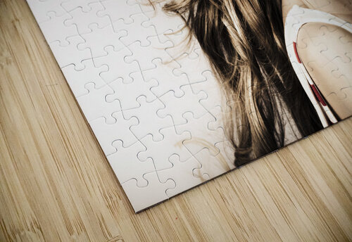 Amazing Brunette Woman. Beautiful Long Wavy Hair Jorgo puzzle