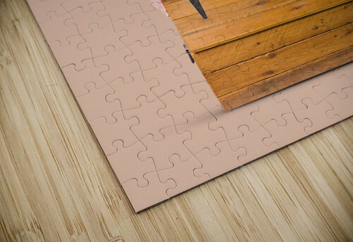 Pin-up seated on a pine trunk Jorgo puzzle