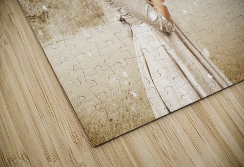 Vintage Woman Dreaming Of A Europe Travel Escape Jorgo puzzle