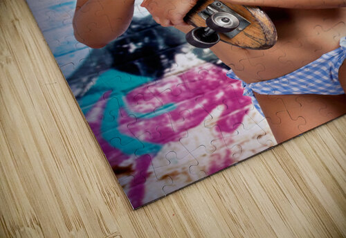 Portrait Of A Young Grunge Woman On Graffiti Wall Jorgo puzzle