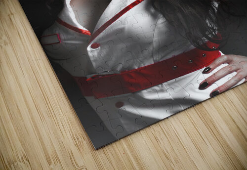 Scary zombie nurse with facial wounds Jorgo puzzle