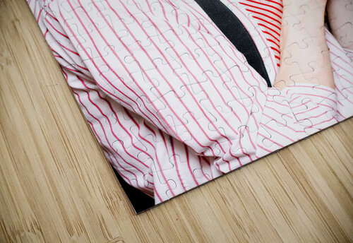 Male Nerd Inventor Holding Brick Mobile Telephone Jorgo puzzle