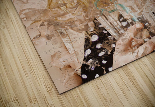 Milk shake pin-up woman. Restaurant art  Jorgo puzzle