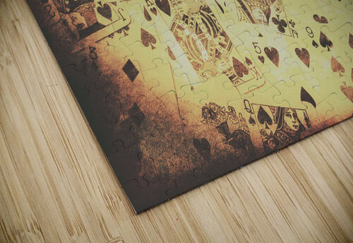 Vintage poker card background Jorgo puzzle