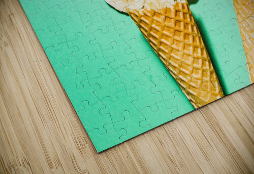 Waffle cones with fresh banana Jorgo puzzle