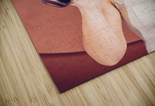 Retro pin up pop art. Soda girl from 1950 Jorgo puzzle