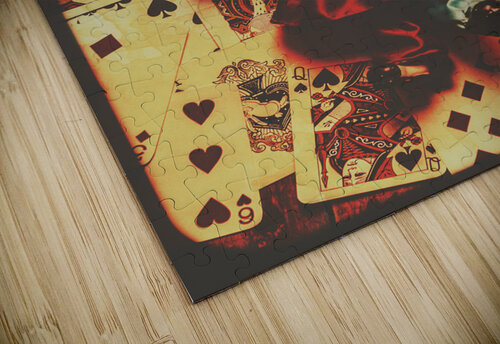 Evil clown doll on playing cards Jorgo puzzle