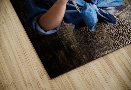 Young Retro Woman Holding Instant Camera Jorgo puzzle