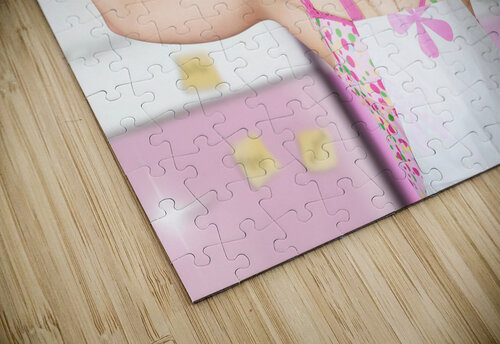 Funny cleaning pinup woman with clean strength Jorgo puzzle