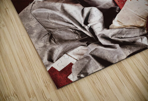 Crazy medical clown holding oversized syringe Jorgo puzzle