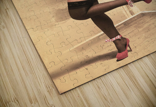 Happy navy pinup girl in retro fashion accessories Jorgo puzzle