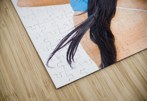 Young Brunette Woman Vacationing At The Beach Jorgo puzzle