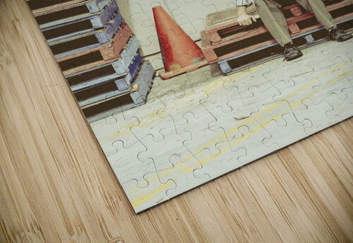 Retro man dreaming up literary ideas Jorgo puzzle