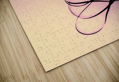 Old tape on pink background Jorgo puzzle