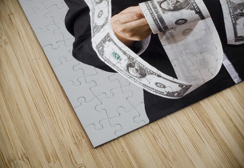 Woman wrapped in money Jorgo puzzle