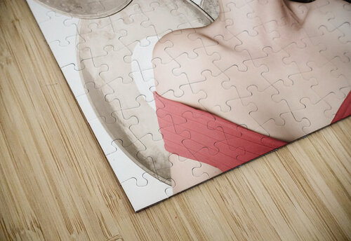 Retro pin-up woman with rocking hairstyle Jorgo puzzle