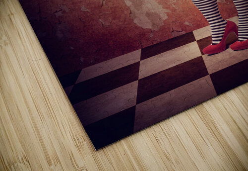 Tired human wind-up doll with sugar skull make up Jorgo puzzle