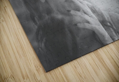 Film noir lady smoking cigarette on vintage street Jorgo puzzle