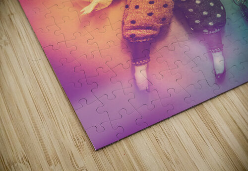 Play act of a puppet clown performing a sad mime Jorgo puzzle