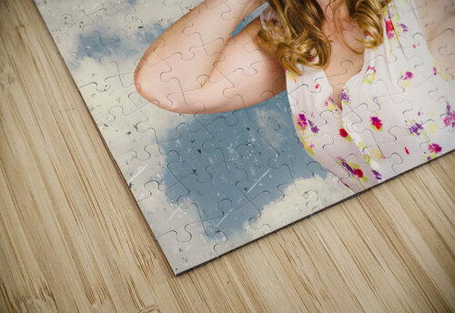 Pretty vintage female pin up pilot. Travel ready Jorgo puzzle