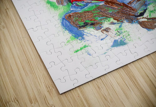 Abstract painting. Division is their narrative Jorgo puzzle