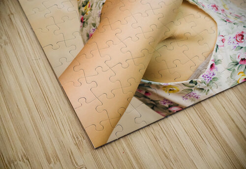 Short haired girl in floral dress Jorgo puzzle