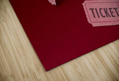 Vintage cinema movie ticket Jorgo puzzle