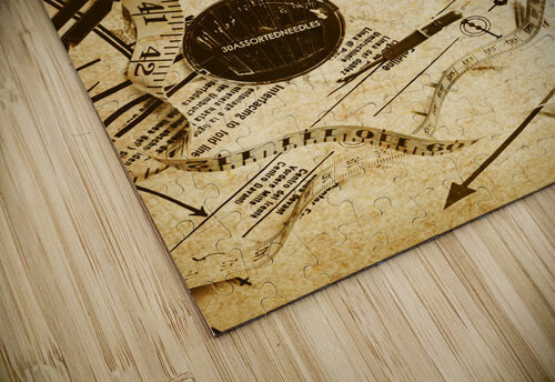 In fashion of vintage sewing Jorgo puzzle