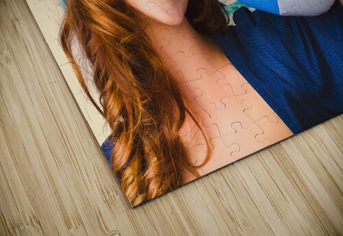 Vintage 1950 era pin-up woman with beach ball Jorgo puzzle