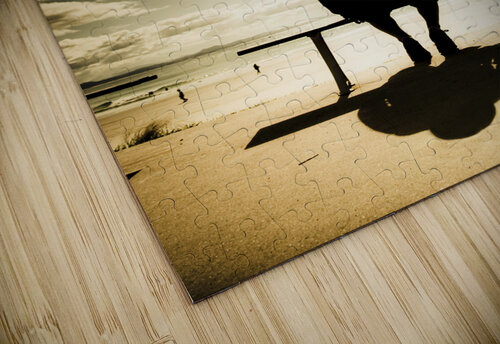 Young Man In Silhouette Sitting In The Sun Jorgo puzzle