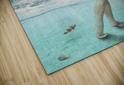 Australian sailor pin-up woman holding sign board Jorgo puzzle