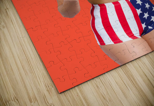 American military pin up girl holding gasmask  Jorgo puzzle