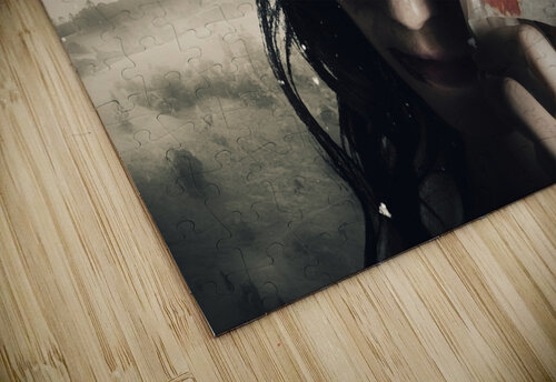 Grim face of horror crying tears of blood Jorgo puzzle