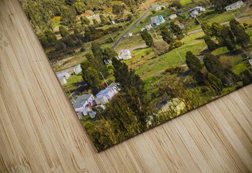 Rural landscape with mountains and valley village Jorgo puzzle