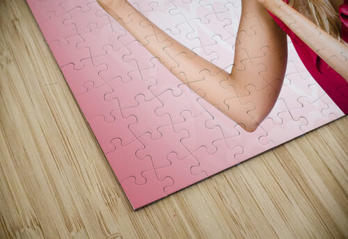 Affectionate blonde woman with love butterflies Jorgo puzzle