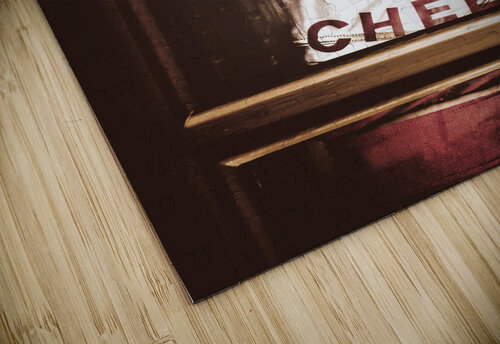 Zombie school girl pulling a funny face on glass Jorgo puzzle